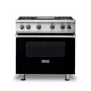VGR5364GBK NEW VGR Freestanding Black (BK) 5 Series Gas 36W. Quemador sellado, Estufa