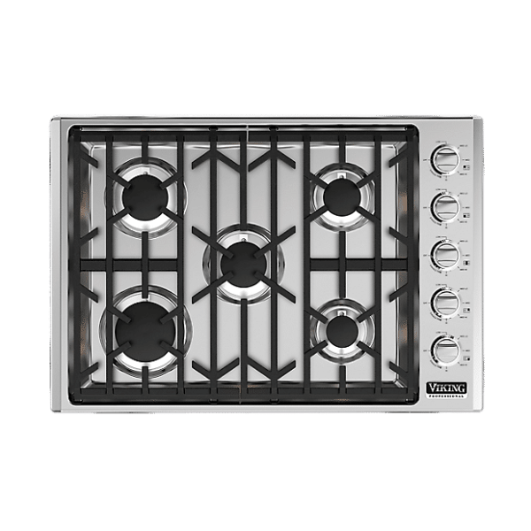 VGSU53015BSSLP 30"W. Gas Cooktop-5 Burners-Stainless-LP VIKING