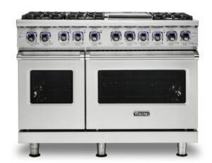 48"W./24"D. Gas Sealed Burner Range-8 Burners-Stainless