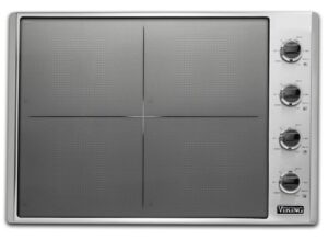 30"W. Induction Cooktop-4 Burners-Stainless Black